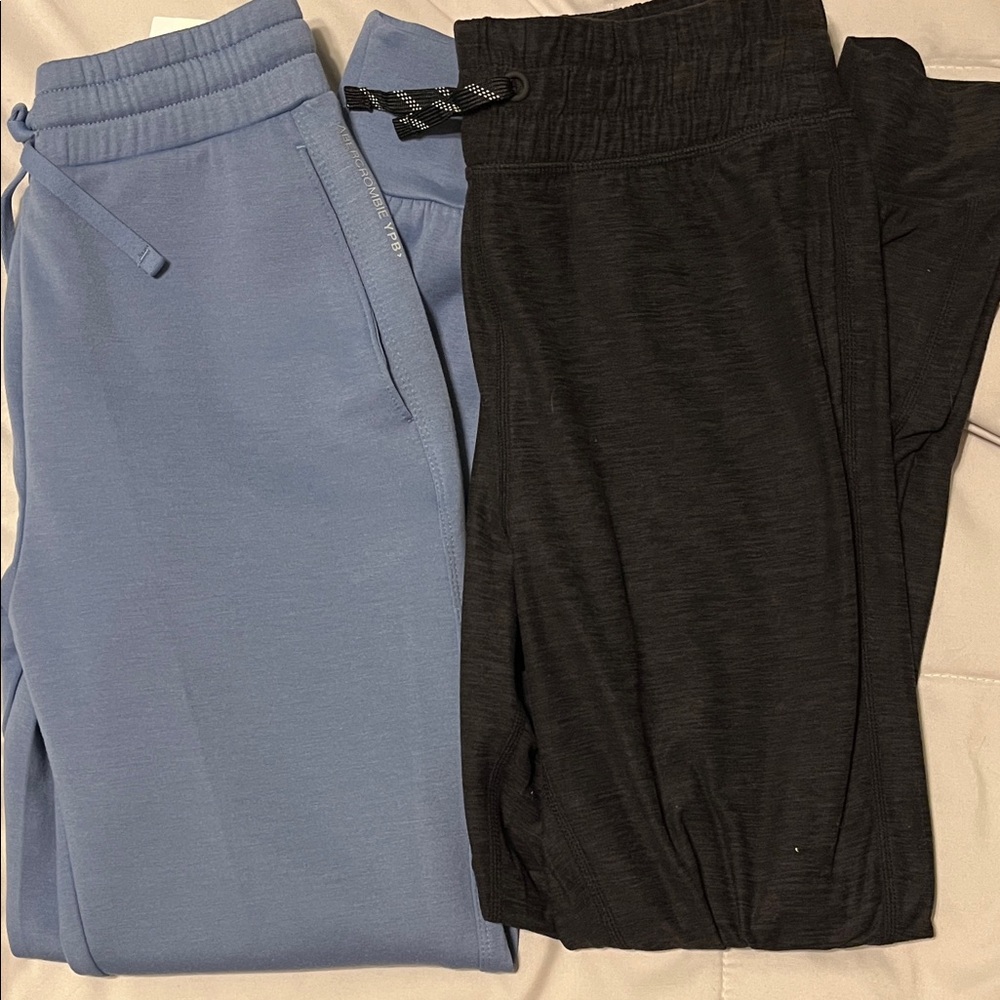 Abercrombie & Fitch Kids  Light Blue Joggers and FLX tek gear black joggers
